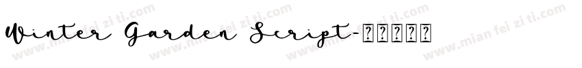 Winter Garden Script字体转换